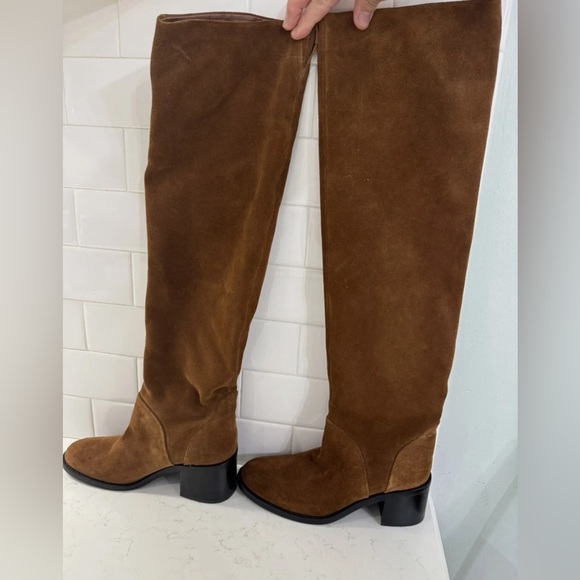 Jeffrey Campbell Ryding Over the Knee Boots Brown Suede Size 6 NWB $240 - Picture 4 of 8
